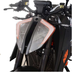 Protecție din sticlă pentru far R&G RACING Headlight Shield Translucent KTM 1290 Super Duke 20-23