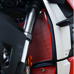 Protector radiator R&G RACING Radiator Guard - Titanium Ducati Streetfighter V4 20-23 / Panigale V4 18-23