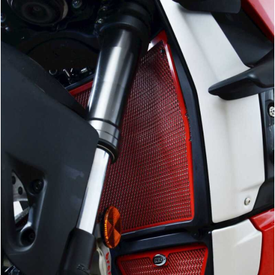 Protector radiator R&G RACING Radiator Guard - Titanium Ducati Streetfighter V4 20-23 / Panigale V4 18-23