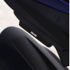 Placă R&G RACING Rear Footrest Blanking Plate Black - Aprilia RS660 20-25 / Tuono 660 22-24