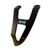 Suport pentru număr R&G RACING Rear Footrest Blanking Plate Kit Negru Aprilia RSV4 1100 22-24
