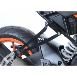 Kit de Plăci de Acoperire pentru Suportul de Picior R&G RACING Negru KTM RC390 17-21