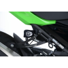 Suport pentru generare R&G RACING Plăci de acoperire pentru suporturile de picior spate Negru Kawasaki Ninja 400 23-24