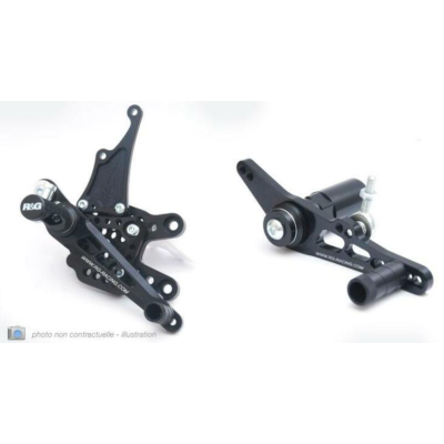 Pârghii R&G RACING Rearsets Negru Kawasaki ZX10R 11-15 Pârghii R&G RACING Rearsets Negru Kawasaki ZX10R 11-15