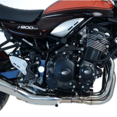 Protecție pentru motor R&G RACING Starter Right Crankcase Protection Cover Black Kawasaki Z900RS 18-26