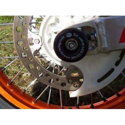 Capace de protecție R&G RACING pentru osie negru Honda CBR600RR/1000RR
