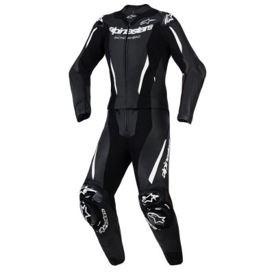 Costum din piele pentru femei ALPINESTARS GP-R7 2-PC BLK