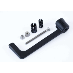 Protector pentru ghidon R&G RACING Lever Guard Nylon Negru Triumph Daytona 675/675R