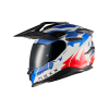 Cască de aventură NEXX Y.TRAVL PRIMAL BLUE RED