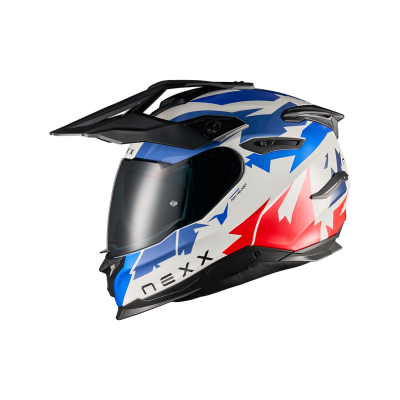 Cască de aventură NEXX Y.TRAVL PRIMAL BLUE RED