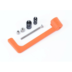 Protecții pentru ghidon R&G RACING Brake Lever Guard Orange Yamaha Tenere 700 19-24
