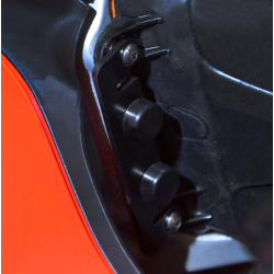 Placă stopper pentru ghidon R&G RACING Lockstop Savers Black Ducati Panigale V4 18-22