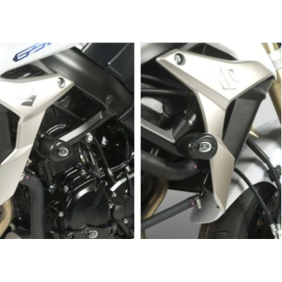 Tapi de protecție R&G RACING Aero Crash Protectors Black Suzuki GSR 750 11-16 Tapi de protecție R&G RACING Aero Crash Protectors Black Suzuki GSR 750 11-16