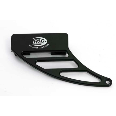 Protector pentru lanț R&G RACING Toe Chain Guard (Shark Tooth) Black Alu