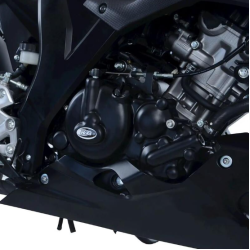 Protector motor R&G RACING (Clutch) Capac de protecție pentru carter stâng negru Suzuki GSX-R125 18-26