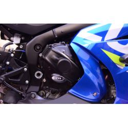 Protector motor R&G RACING (Clutch) Capac de protecție cranckase drept negru Suzuki GSX-R1000 17-21