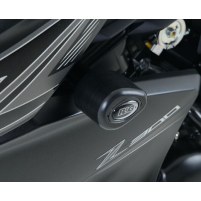Capace de protecție R&G RACING Aero Black pentru Kawasaki Z300 15-18