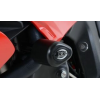Capace de protecție R&G RACING Aero negre pentru Crash Protectors BMW F800R 15-19