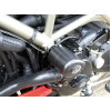 Capace de protecție R&G RACING Aero Crash Protectors Black Ducati Streetfighter 1098S 09-14 / Hypermotard 1100 EVo 09-12 / 796 10-12