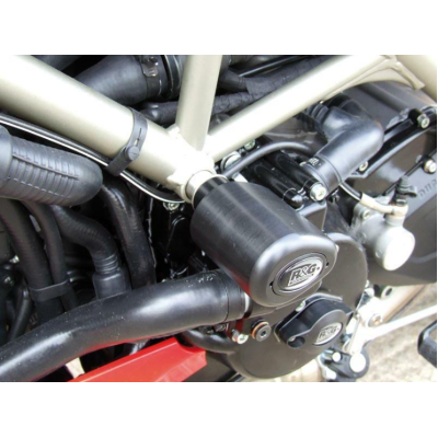 Capace de protecție R&G RACING Aero Crash Protectors Black Ducati Streetfighter 1098S 09-14 / Hypermotard 1100 EVo 09-12 / 796 10-12