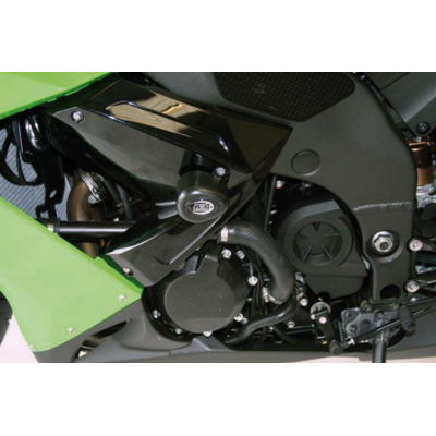 Tapi de protecție R&G RACING Aero Crash Protectors Black Kawasaki ZX10R 08-10 Tapi de protecție R&G RACING Aero Crash Protectors Black Kawasaki ZX10R 08-10