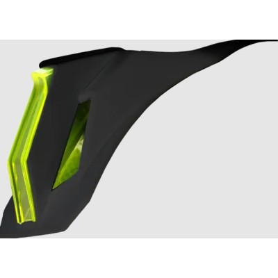 Spoiler pentru casca ICON Airform SPEEDFIN BK/GN Spoiler pentru casca ICON Airform SPEEDFIN BK/GN