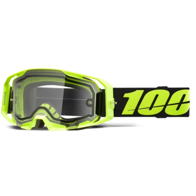 Ochelari motocross 100% ARMATIC ENDURO MOTO DUAL PANE NEON YELLOW