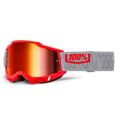 Ochelari motocross 100% ACCURI 2 GATORBACK/RED MIRROR