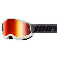 Ochelari motocross 100% STRATA 2 GREY/RED MIRROR Ochelari motocross 100% STRATA 2 GREY/RED MIRROR