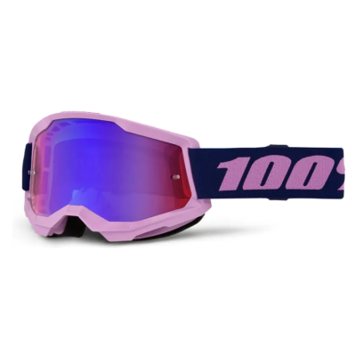 Ochelari motocross 100% STRATA 2 PURPLE RED/BLUE MIRROR