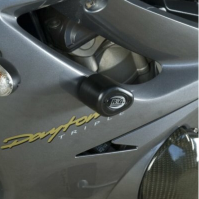 Tapi de protecție R&G RACING Aero Crash Protectors Negru Triumph Daytona 675 06-12 / R 11-12