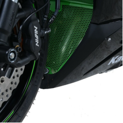 Protector pentru generația R&G RACING Grilă de aluminiu pentru țeavă de evacuare - Negru Kawasaki ZX-6 R 19-21