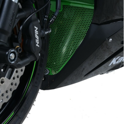 Protector pentru generația R&G RACING Grilă de aluminiu pentru țeavă de evacuare - Negru Kawasaki ZX-6 R 19-21