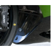 Protector pentru generația R&G RACING Grilă de Downpipe din Aluminiu - Negru Kawasaki ZZR1400 06-19