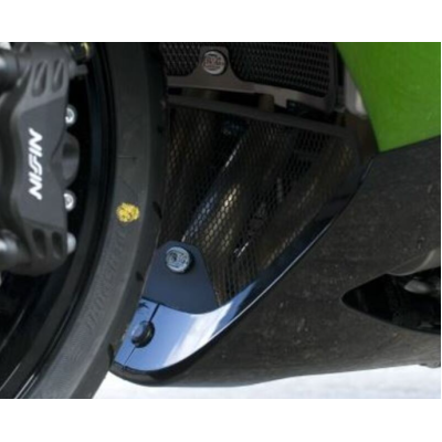 Protector pentru generația R&G RACING Grilă de Downpipe din Aluminiu - Negru Kawasaki ZZR1400 06-19