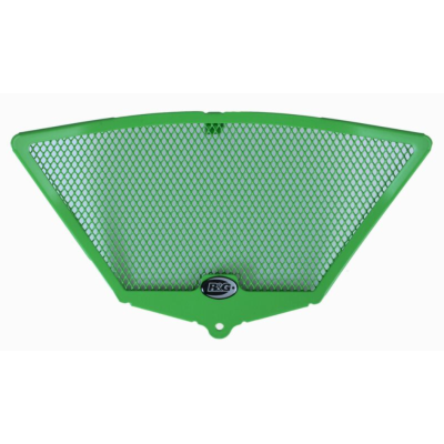 Protector pentru generația R&G Racing Aluminium Headpipe grille - Verde Kawasaki ZX10R 11-18