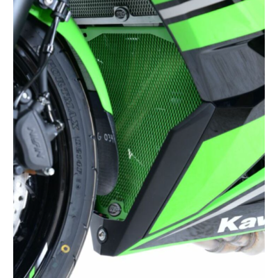 Protector pentru generația R&G Racing Aluminium Headpipe grille - Negru Kawasaki Ninja 650 17-26