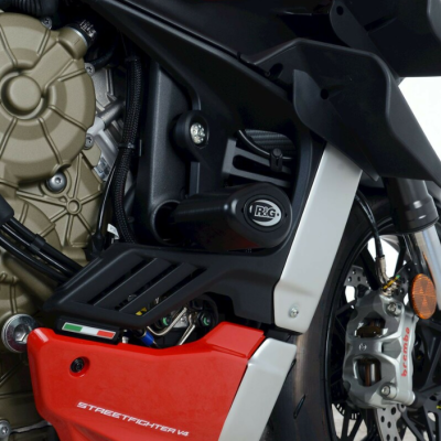 Capace de protecție R&G RACING Crash Protectors Aero Black Ducati Streetfighter V4 20-26 Capace de protecție R&G RACING Crash Protectors Aero Black Ducati Streetfighter V4 20-26