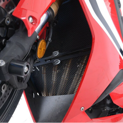 Protector pentru generația R&G RACING Downpipe Grille Negru Honda CBR650R 19-23