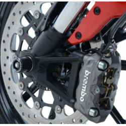 Capace de protecție R&G RACING pentru furci negre Ducati Scrambler