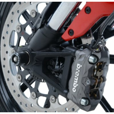 Capace de protecție R&G RACING pentru furci negre Ducati Scrambler