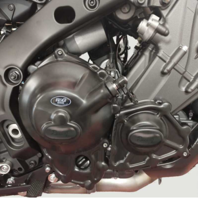 Set de protecții pentru motor R&G RACING Pulse Engine Case Protection Cover Set - Negru YAMAHA MT 09 22-24 / XSR 900 22-24