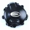 Protector pentru motor R&G RACING Race Series Black left (generator) Capac de protecție pentru carterul motorului Kawasaki ZX6R 09-21