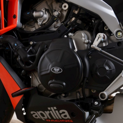 Set de protecții pentru motor R&G RACING Race Series Engine Case Protection Cover Set - Negru Aprilia Tuareg 660 21-26 / RS660 20-26