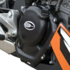 Protecție pentru motor R&G RACING Capac de protecție a carterului drept Negru KTM Duke/RC 125/200 14-16