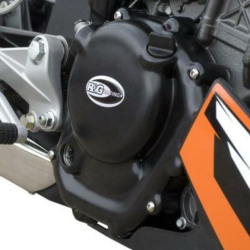 Protecție pentru motor R&G RACING Capac de protecție a carterului drept Negru KTM Duke/RC 125/200 14-16