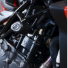 Tapi de protecție R&G RACING Aero Crash Protectors - Negru MV Agusta Brutale 1000 RR 20-24