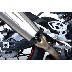 Protector pentru generația R&G RACING Exhaust Link Pipe Protector Black BMW S1000RR 15-18