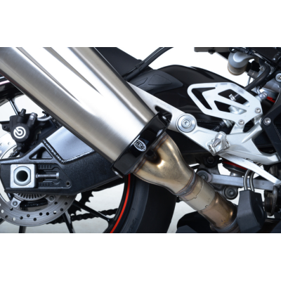 Protector pentru generația R&G RACING Exhaust Link Pipe Protector Black BMW S1000RR 15-18
