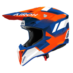 Cască motocross AIROH WRAAAP VISION ORANGE/BLUE GLOSS Cască motocross AIROH WRAAAP VISION ORANGE/BLUE GLOSS